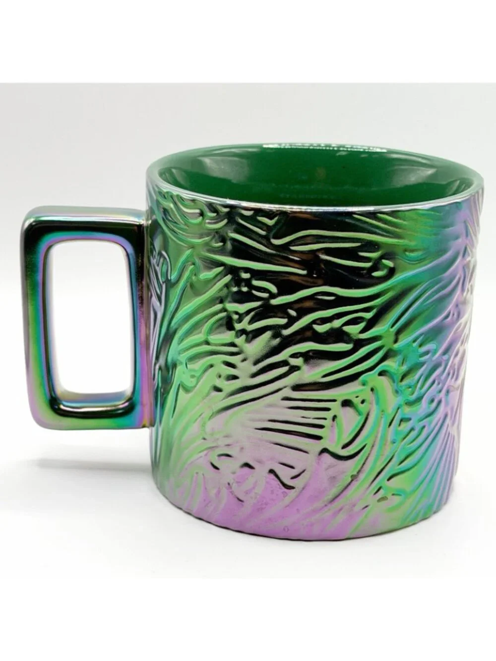 Starbucks 2024 Mug Siren Mermaid Tail Iridescent Ceramic Coffee Tea Cup Green